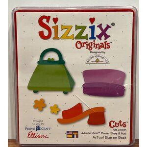 38-0995 Sizzix Originals CUTS by Doodlebug designs Die Purse Shoe & Hat